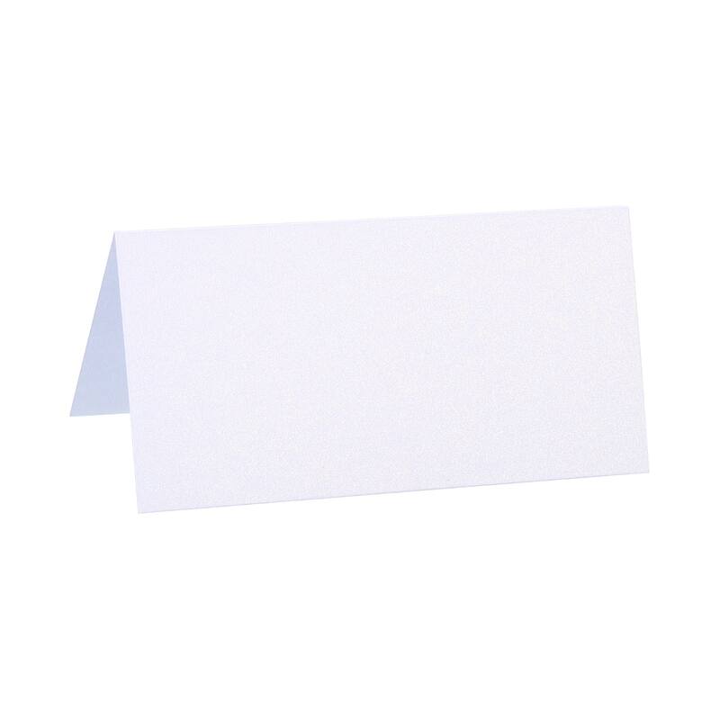 Table Name Place Cards,25Pcs Favor Decor Foldable Blank Card, White
