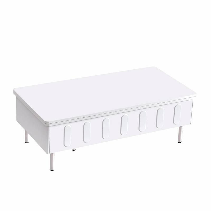Lift-Top Coffee Table with 2 Drawers