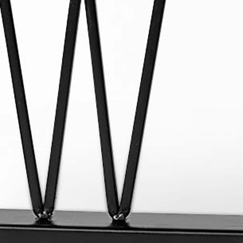 HomeRoots 24" Black Metal Welcome Sign Tabletop Sculpture - 1" W x 24" D x 5" H