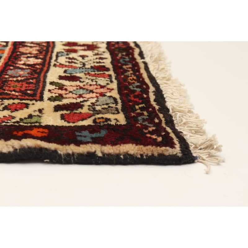 ECARPETGALLERY Hand-knotted Anadol Red Wool Rug - 3'6 x 9'5