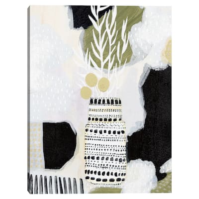 Tribal Still Life BW by Lynne Mack Canvas Art Print