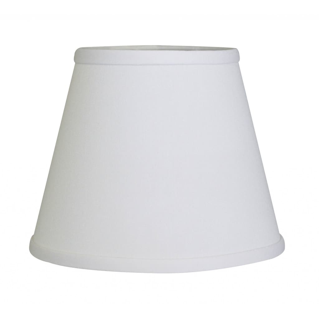 HomeRoots White No Slub Innsbruck Empire Lamp Shade - 8" L x 8" W x 6.5" H