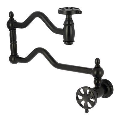 ARCORA Brushed Nickel Pot Filler Faucet Wall Mount Kitchen Folding Faucet 3 副本