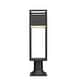 preview thumbnail 7 of 6, Z-Lite Barwick 23" Tall LED Outdoor Pier Mount Post Light