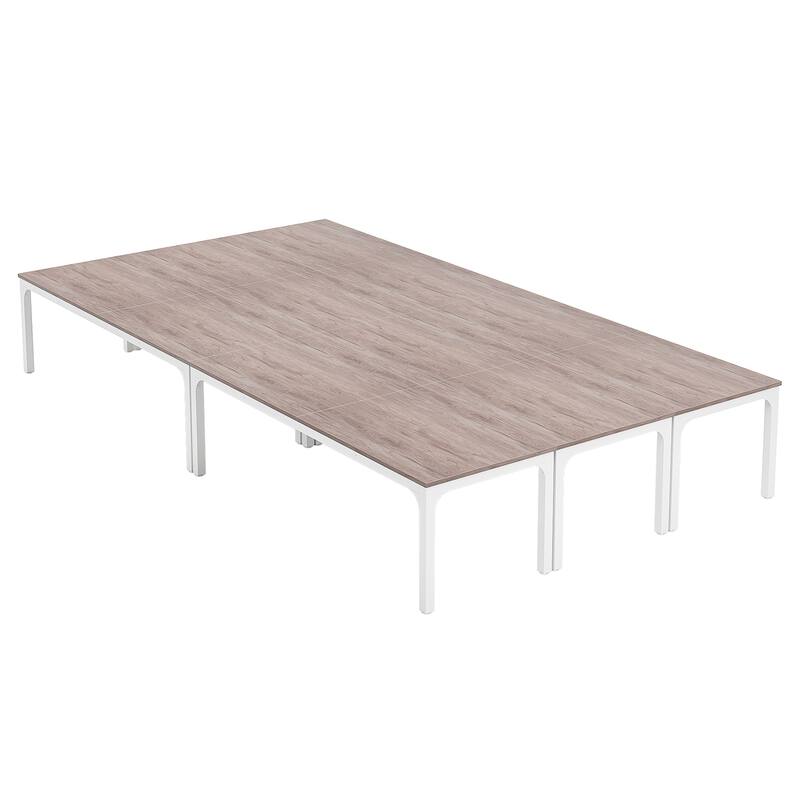 19FT Conference Table,Large Rectangle Meeting Seminar Table for 16-22 Person