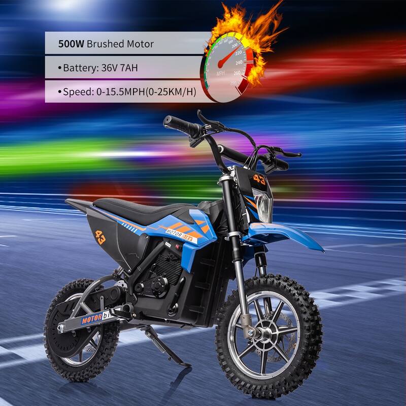 36V Electric Off-Road Motorcycle, Kids Ride on Dirt Bike for Kids Best Gift