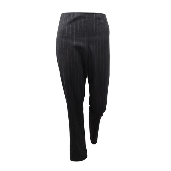 grey pinstripe pants womens
