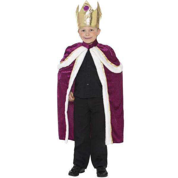 Shop 62 Purple And White Kiddy King Queen Unisex Medium Fancy Dress Halloween Costume Free Shipping Today Overstock 29183816