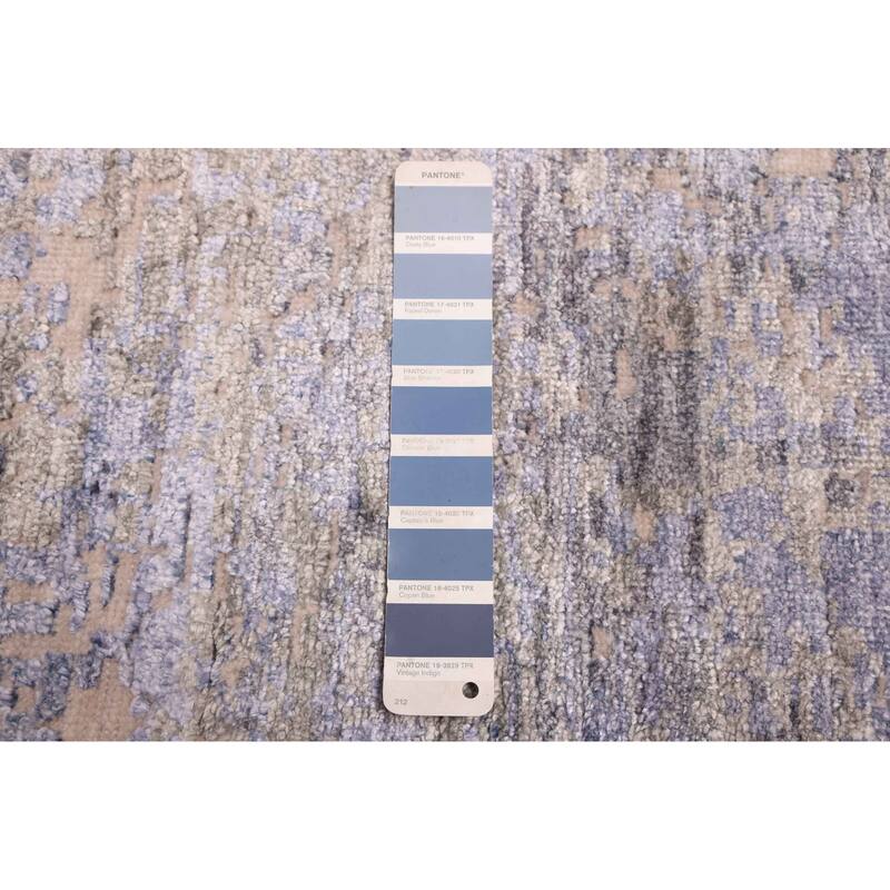 ECARPETGALLERY Hand-knotted Legacy Denim Blue Rug - 8'0 x 9'10