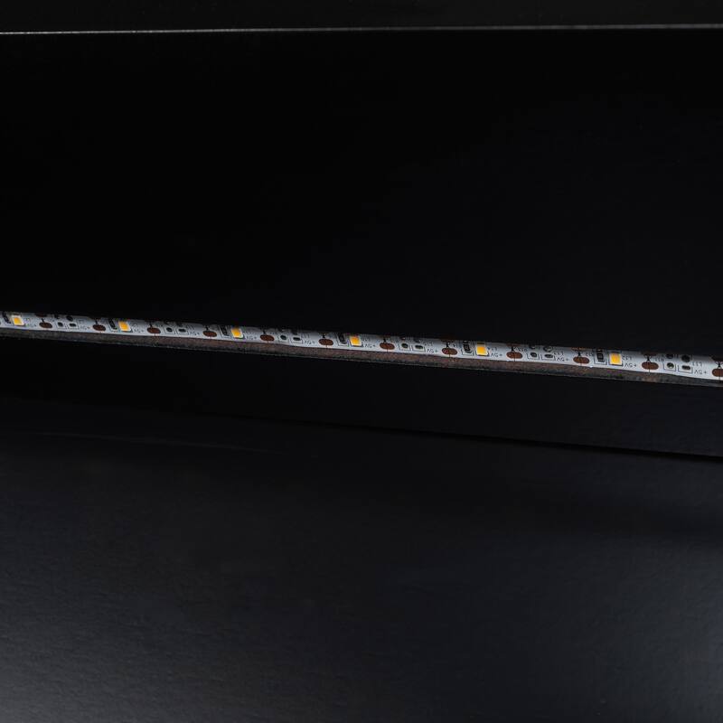 Wooden Platform Bed with Pull Out Trundle Bed and Drawers, All-in-One LED Headboard with Charging Station and Flip Up Storage