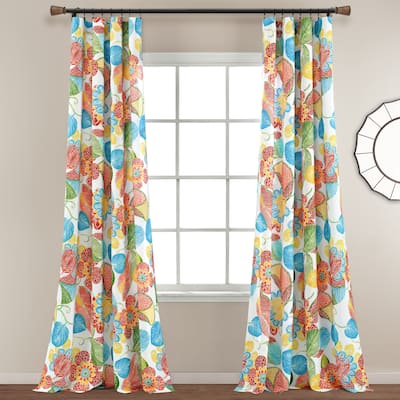 Lush Decor Layla Window Curtain Panel Pair - 84" x 52"