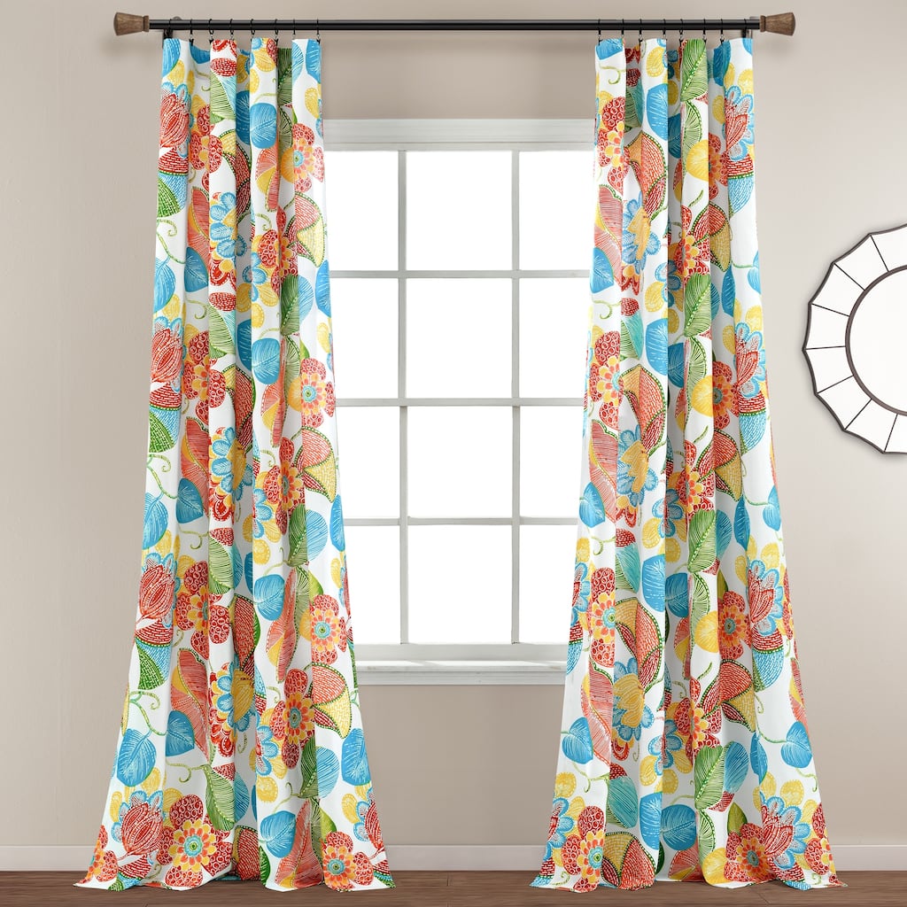 Lush Decor Layla Window Curtain Panel Pair - 84" x 52"