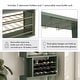 preview thumbnail 2 of 28, Furniture of America Thane Modern 4-Tier Dining Bar Cabinet with Bottle Wine Rack