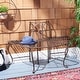 preview thumbnail 3 of 41, SAFAVIEH Abia Victorian Wrought Iron 50-inch Outdoor Tree Bench. - 50 in. W x 24 in. D x 31 in. H