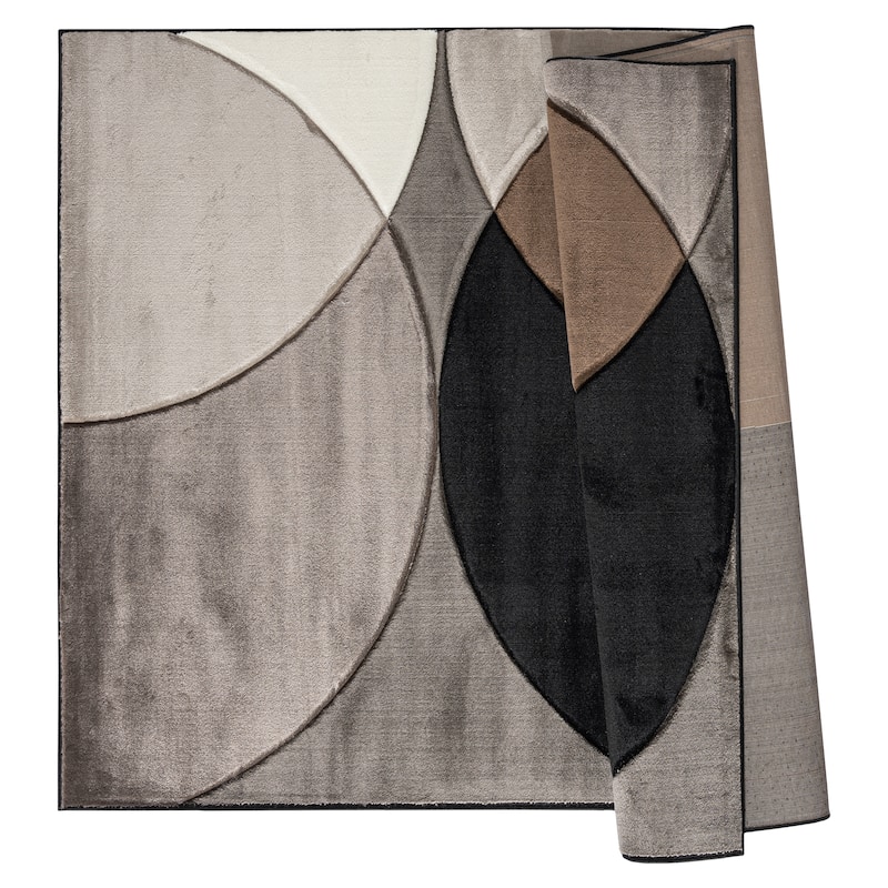 Rhodes Collection Abstract Circle Area Rug
