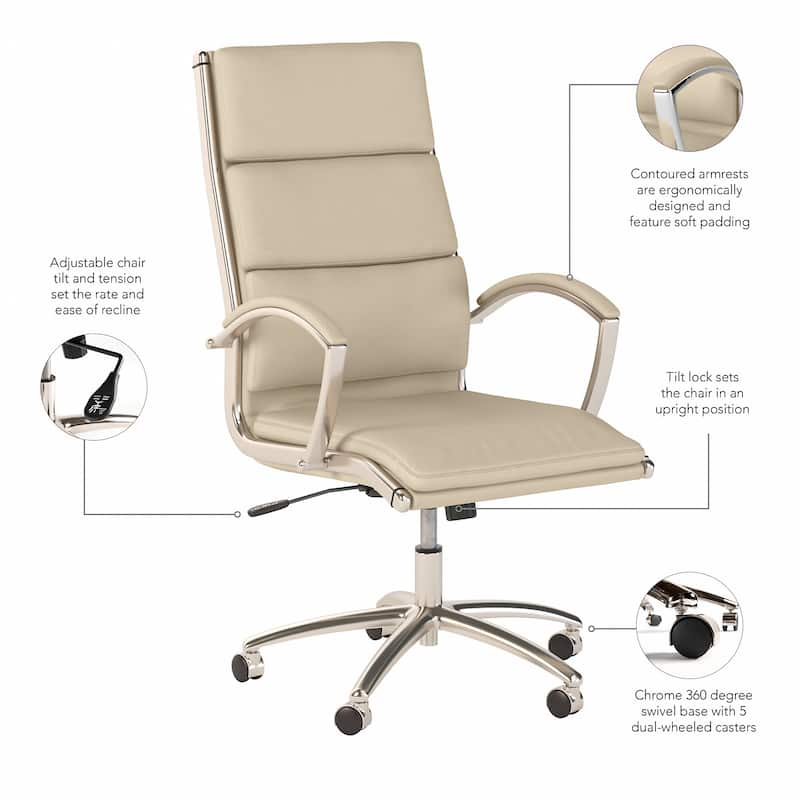 Bush Business Modelo High Back Leather Executive Office Chair