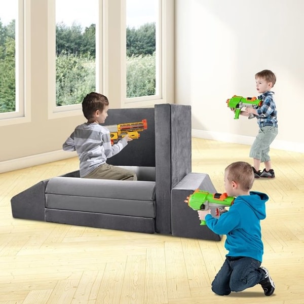 DoCred Kids Couch Play Set Modular Convertible Sofa 10 Piece Small On Sale Bed Bath Beyond 39521531