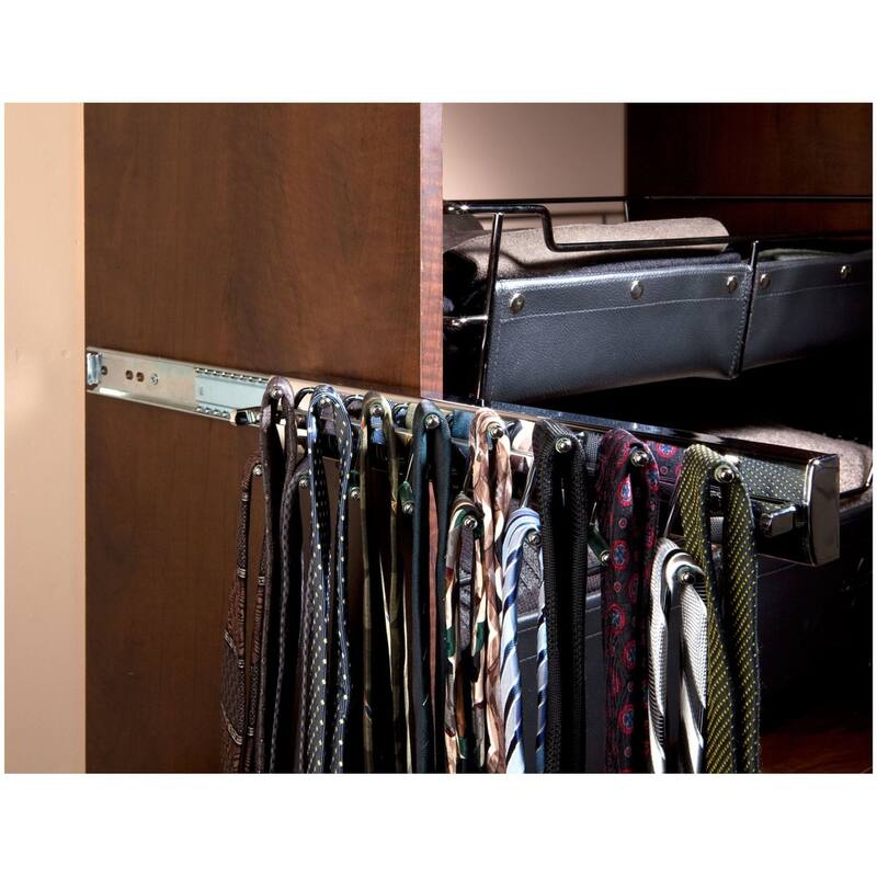 Rev-A-Shelf Sidelines 13-11/16 Inch Pull Out Tie Organizer