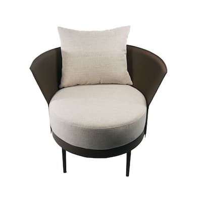 Adrien Lounge Chair in Chocolate