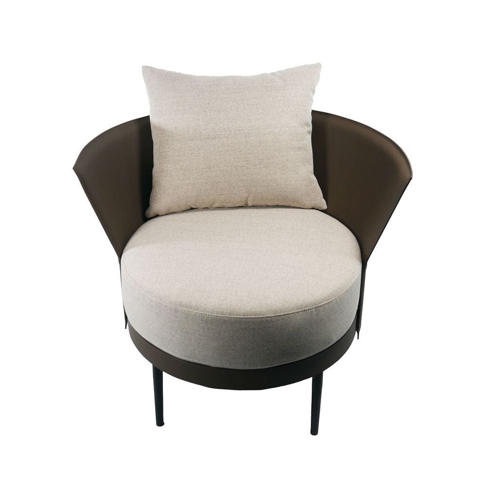 Adrien Lounge Chair in Chocolate