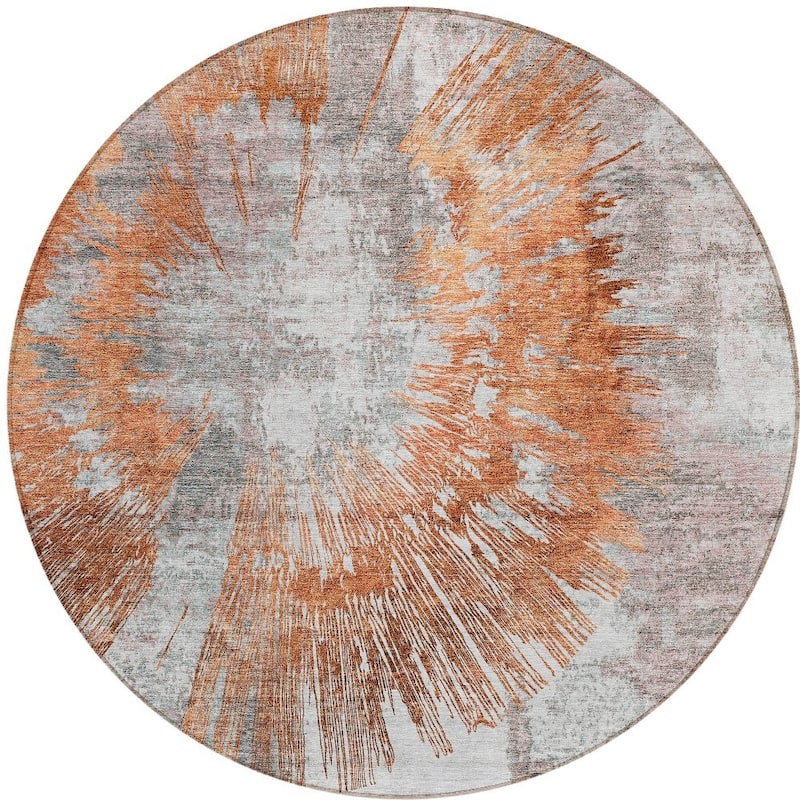 HomeRoots Abstract Transitional Rectangle Outdoor Rug