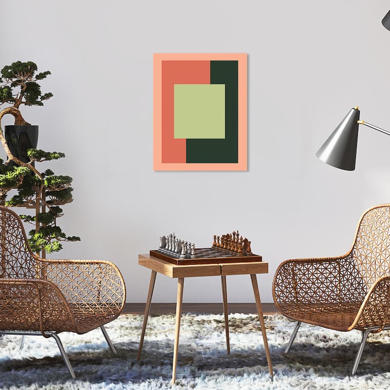Wynwood Studio Canvas Abstract Tennis Yard Green and Light Green Modern & Contemporary Wall Art Canvas Print - 16 x 20