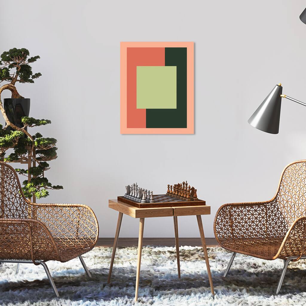 Wynwood Studio Canvas Abstract Tennis Yard Green and Light Green Modern & Contemporary Wall Art Canvas Print