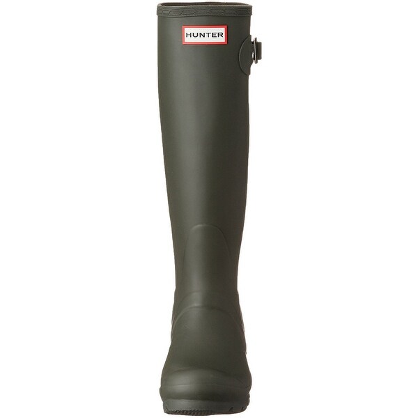 tall green hunter boots