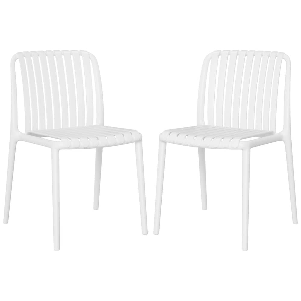 Frond and Form Outdoor Patio Stacking Dining Side Chair (Set of 2)