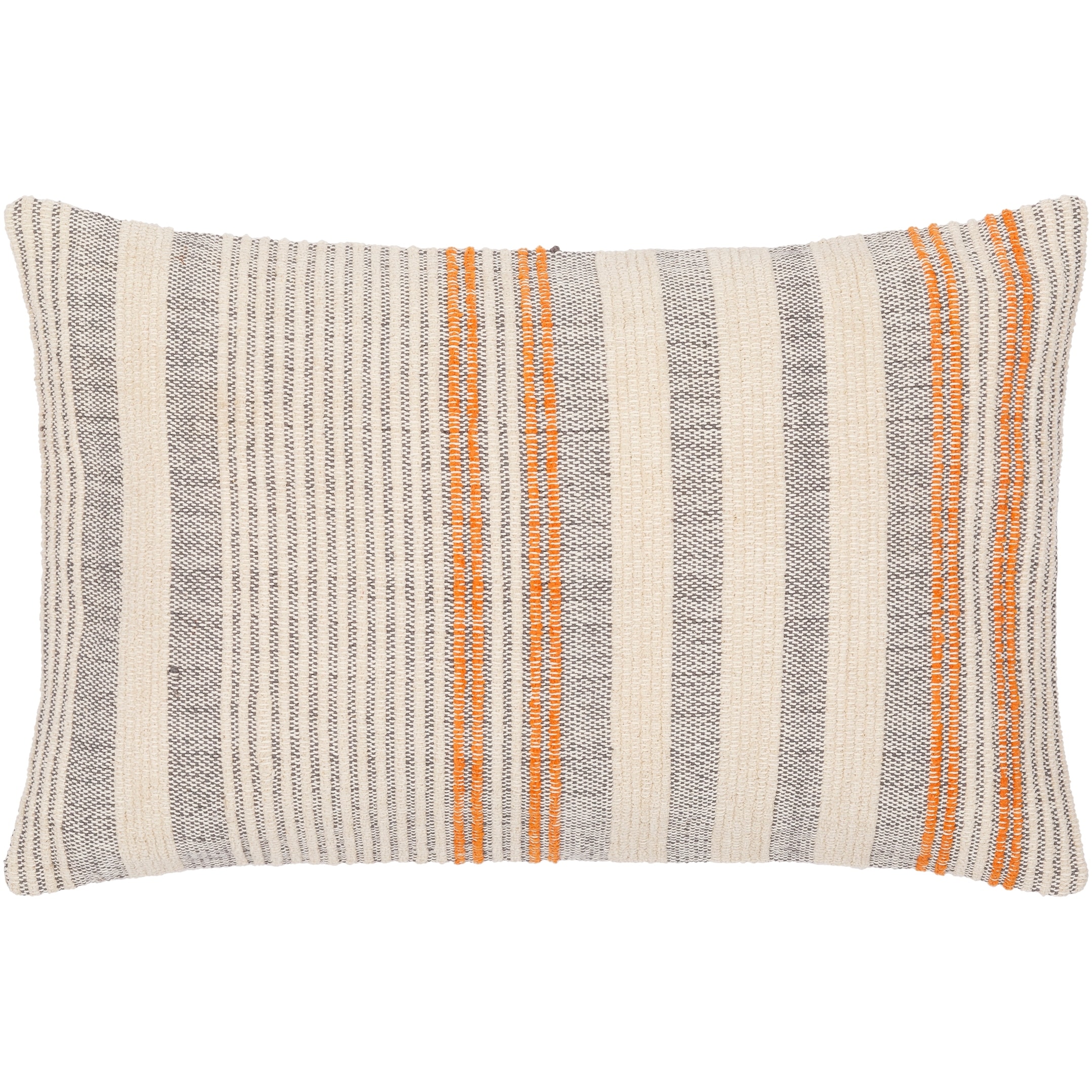 Bookyx Classic Striped Cotton Blend Throw Pillow