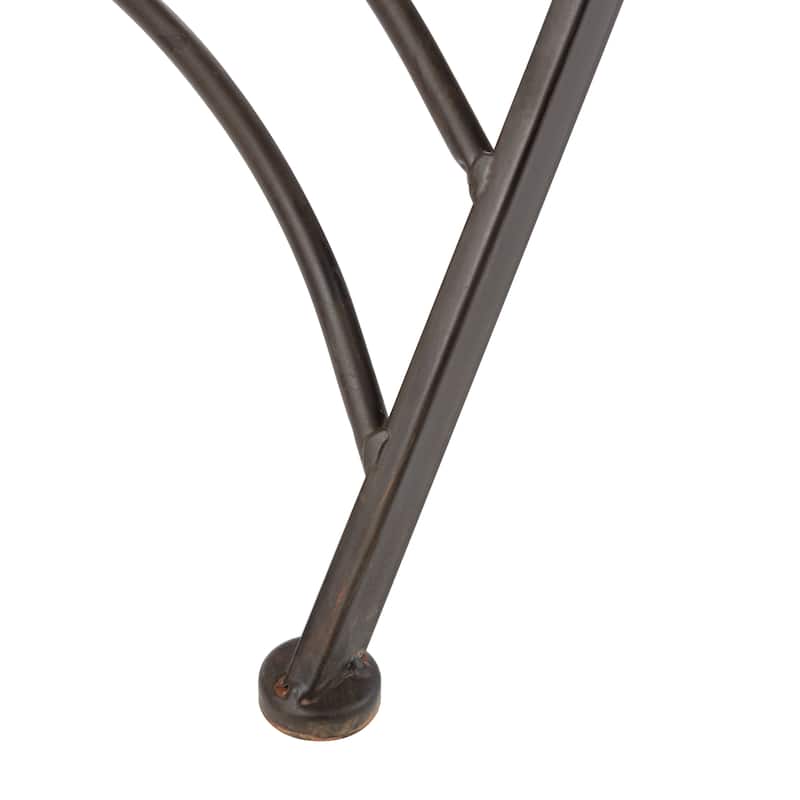 SAFAVIEH Outdoor Saige Victorian Iron 3-Piece Bistro Set - 28Wx28Dx38H