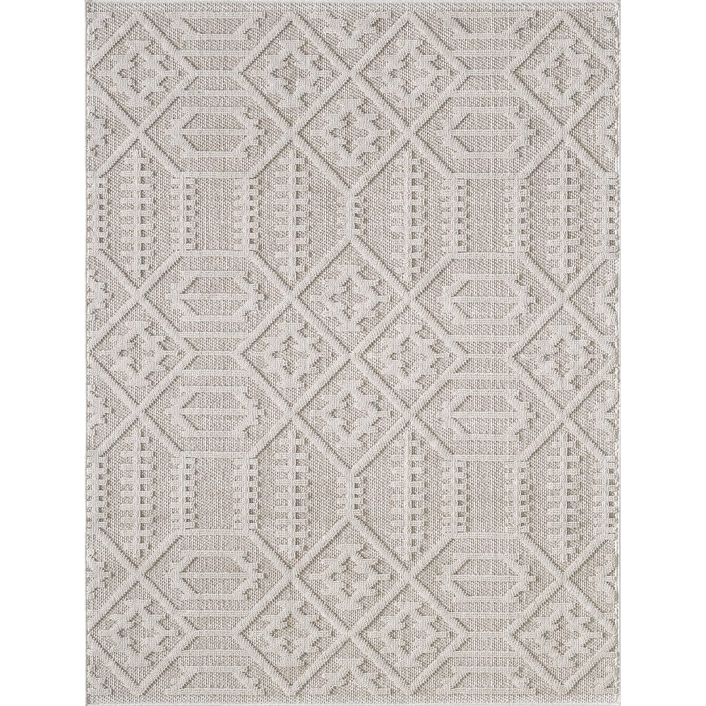 Domani Bella Modern Southwestern Textured Indoor / Outdoor Area Rug
