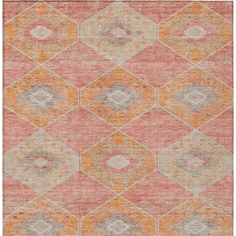 HomeRoots Aztec Transitional Rectangle Outdoor Rug