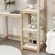 preview thumbnail 6 of 16, House-shaped Wooden Kids writing Desk with Bookshelf