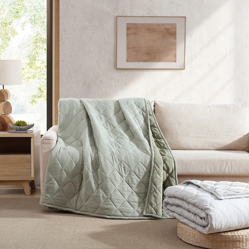 Eddie Bauer Classic Soft Solid Reversible Blanket