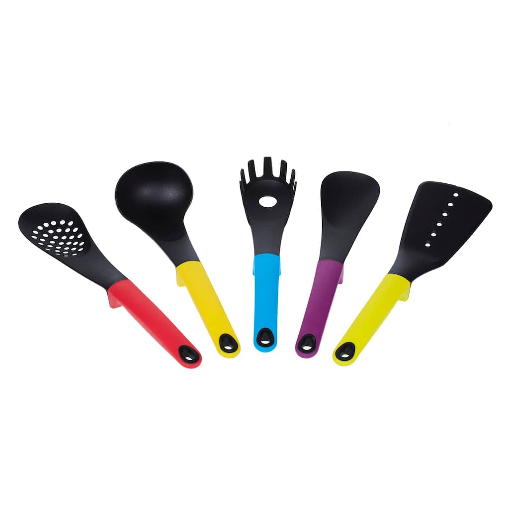 Kitchen&Co. 5 pc Multi Color Ergonomic handle Kitchen Tools Set