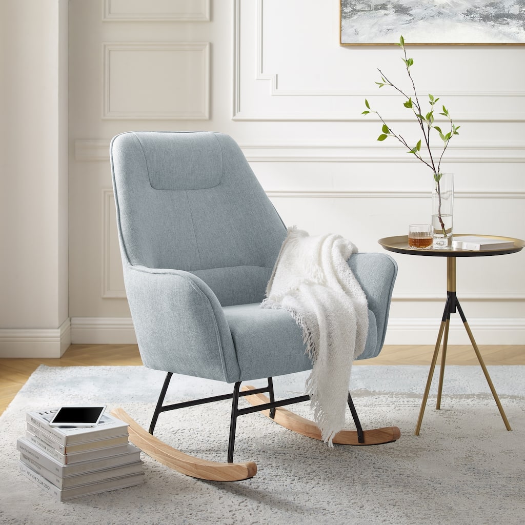 Maliha Upholstered Rocking Armchair