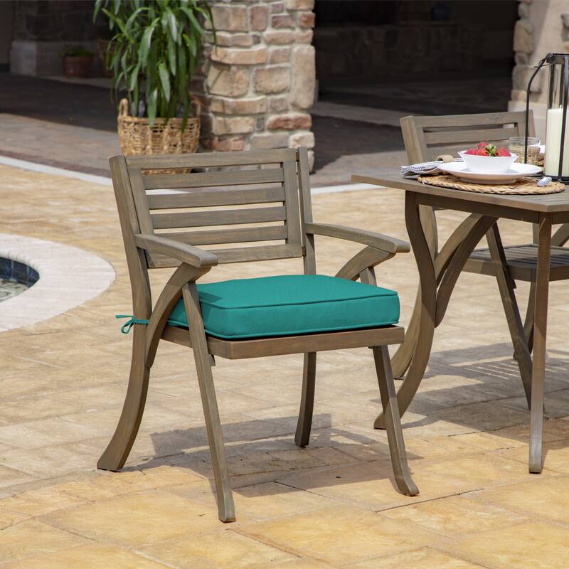 Arden Selections ProFoam 19 x 20 in Outdoor Rounded Back Seat Cushion Cover On Sale Bed Bath