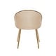 preview thumbnail 22 of 40, Porthos Home Daija Velvet Dining Chairs with Gold Legs