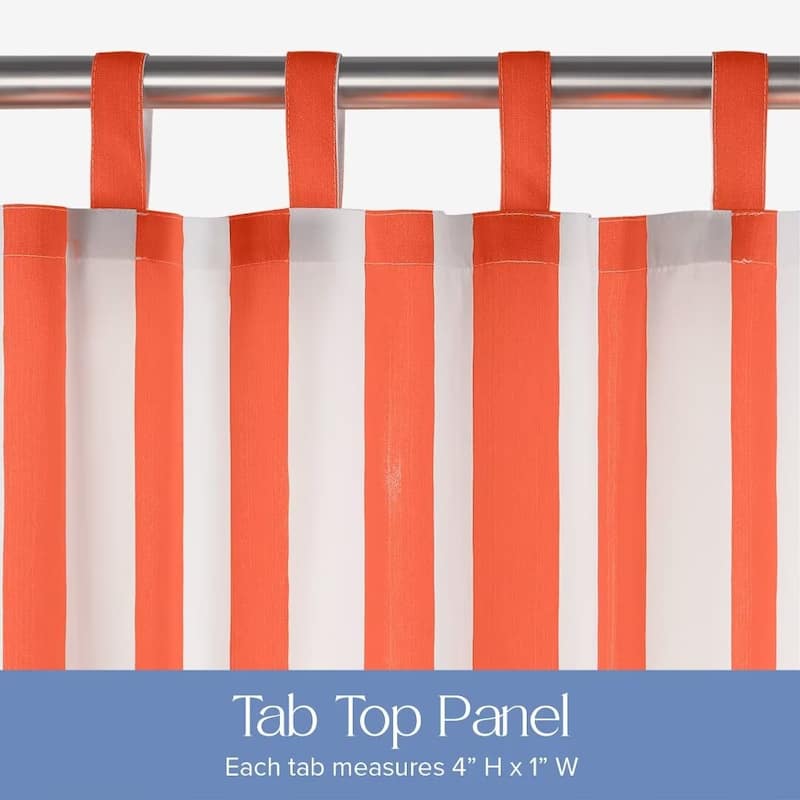 Stripe Outdoor UV Protected Privacy Tab Top Panel