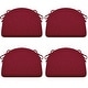 preview thumbnail 1 of 5, Chair Cushions for Dining Chairs Set of 4 - Red