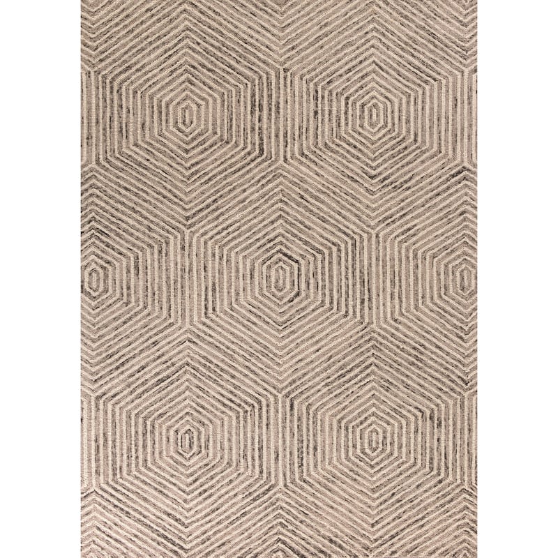 Carson Carrington Kullerod Hand-tufted Wool Honeycomb Rug - 9' x 12' - 9' x 12' - 9' x 12' - Ivory
