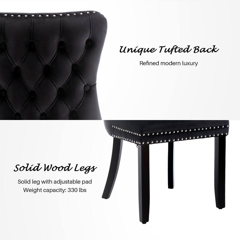 Upholstered Wing Back Dining Chair (Set of 4)