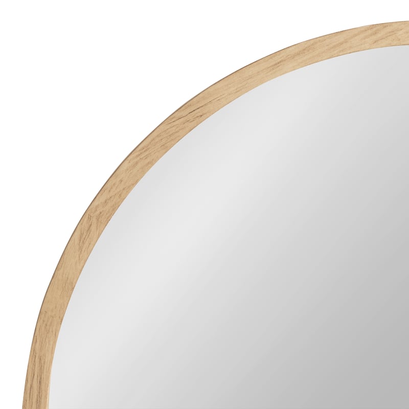 Kate and Laurel Occonor Wood Round Mirror