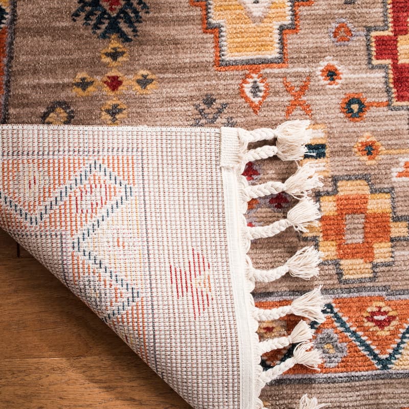 SAFAVIEH Farmhouse Nadide Boho Tribal Polyester Rug