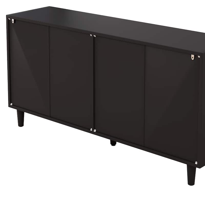 6-Drawers Rattan Storage Cabinet with White Drawer Slides
