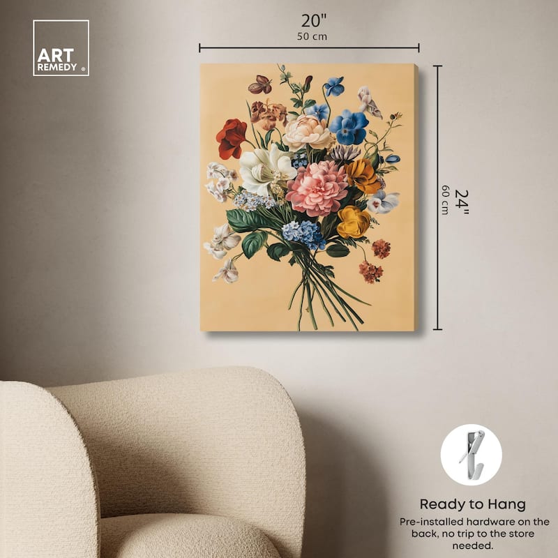 Floral Fiesta Canvas by Art Remedy, Gallery Wrapped