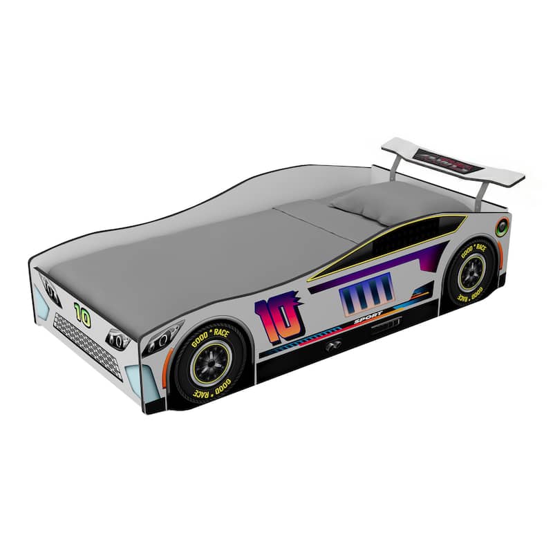 Furniture of America Merlin Modern Race Car-Shaped Twin Bed