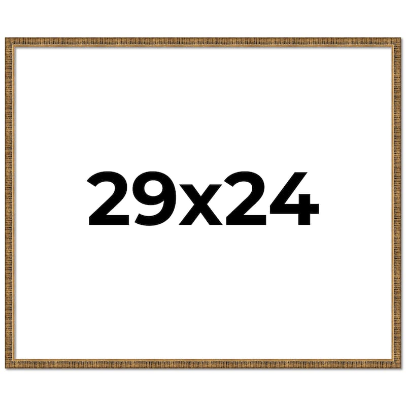 29x24 Frame Gold Solid Wood Picture Frame - Complete Modern Photo