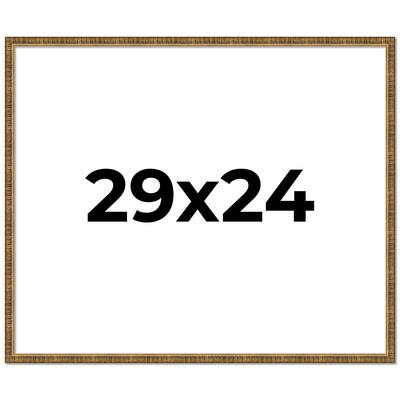 29x24 Frame Gold Solid Wood Picture Frame - Complete Modern Photo